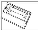 SAMSUNG LE-23R71B - Inserimento delle batterie nel telecomando - 2