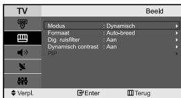 SAMSUNG LE-23R71B - De beeldinstellungen terugstellen waar de standard fabrieksinstelleningen - 1
