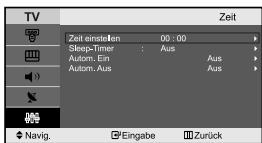 SAMSUNG LE-23R71B - Uhrzeit einstellen und anzeigen - 2