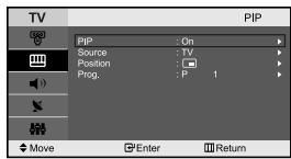 SAMSUNG LE-23R71B - Viewing the Picture In Picture (PIP) - 2