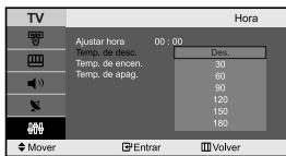 SAMSUNG LE-23R71B - Ajuste del temporizador de desconexión - 2