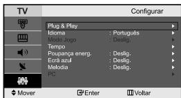 SAMSUNG LE-23R71B - Programar o modo de Ecrá azul / SeLECTIONAR a Melodia - 1