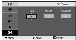 SAMSUNG LE-23R71B - Setting the Sleep Timer - 8