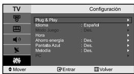 SAMSUNG LE-23R71B - Ajuste del modo Pantalla Azul /Selección de Melodia - 1