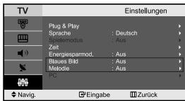 SAMSUNG LE-23R71B - Anzeigen eines blauen Bildschirms / Melodie wahlen - 2