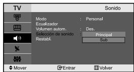 SAMSUNG LE-23R71B - Cóme escuchar el sonido de laImagen secundaria - 2