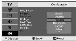 SAMSUNG LE-23R71B - Choix de la langue - 2