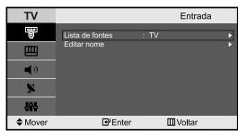 SAMSUNG LE-23R71B - Editar os nombres das fontes de entrada - 1
