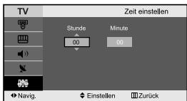 SAMSUNG LE-23R71B - Uhrzeit einstellen und anzeigen - 3