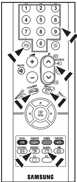 SAMSUNG LE-23R71B - Sélection d'une page télétexte spécifique - 1
