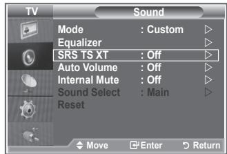 SAMSUNG LE-23R81B - Nastavitev TruSurround XT (SRS TS XT) - 2