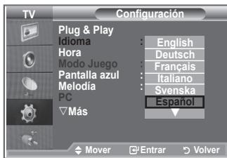 SAMSUNG LE-23R81B - Elección del idioma - 2