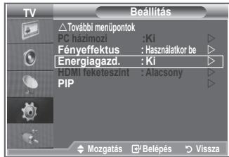 SAMSUNG LE-23R81B - Az Energy Saving (Energiatakarékosság) funkció használata - 1
