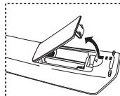 SAMSUNG LE-23R81B - Batterijen in de afstandsbedieningplaatsen - 1