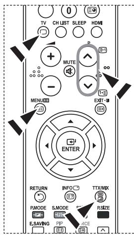 SAMSUNG LE-23R81B - Zobrazení informaci teletextu - 1