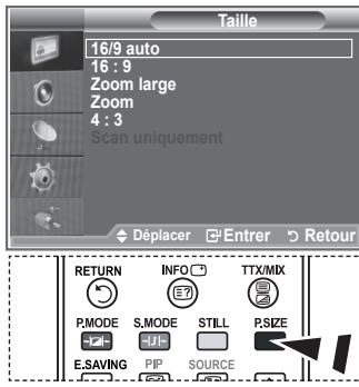 SAMSUNG LE-23R81B - Changement de la taille de l'image - 2