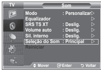 SAMSUNG LE-23R81B - Selección o modo de som - 2
