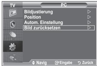 SAMSUNG LE-23R81B - Bildeinstellungen initialisieren (Bild zureksetzen): Sie können alle Bildeinstellungen auf die werkseitig eingestalten Ausgangswerte zureksetzen. - 1