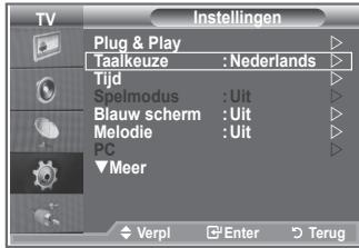 SAMSUNG LE-23R81B - Wonneer u de tv voor het eerst gebruikt, moet u de taal selecteren voor het weergeven van menu's en aanwijzingen. - 1