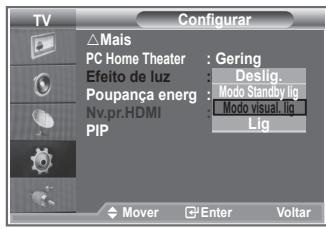 SAMSUNG LE-23R81B - Programar o Efeito de luz - 2
