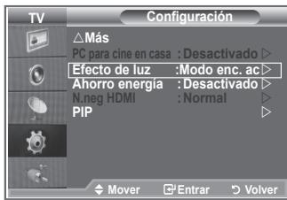 SAMSUNG LE-23R81B - Configuración de Efekto de Luz - 1