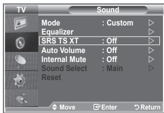 SAMSUNG LE-23R81B - Setting the TruSurround XT (SRS TS XT) - 2