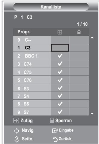 SAMSUNG LE-23R81B - Einstellen der Kanallisten - 1