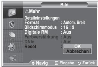 SAMSUNG LE-23R81B - Zurücksetzen der Bildeinstellungen auf die werkseitig festgelegten Standardwerte - 2