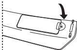 SAMSUNG LE-23R81B - Colocar pilhas no telecomando - 3