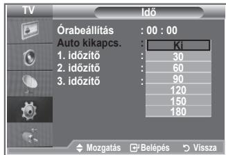 SAMSUNG LE-23R81B - Az automatikus kikapcsolás beállítása - 2