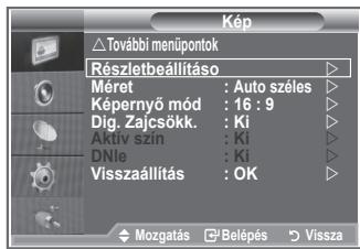 SAMSUNG LE-23R81B - A kép részletes beallitásainak konfiguralása - 1