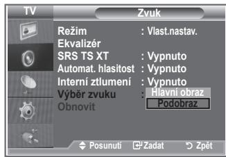 SAMSUNG LE-23R81B - Poslech zvuku podobrazu - 2