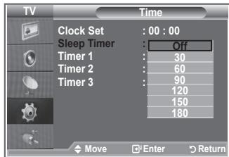 SAMSUNG LE-23R81B - Setting the Sleep Timer - 2