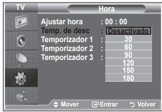 SAMSUNG LE-23R81B - Ajuste del temporizador de desconexión - 2