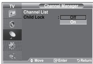 SAMSUNG LE-23R81B - Activating the Child Lock - 1