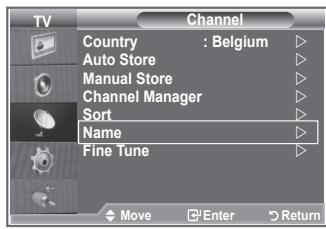 SAMSUNG LE-23R81B - Assigning Channels Names - 1