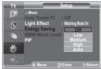 SAMSUNG LE-23R81B - Using the Energy Saving Feature - 2