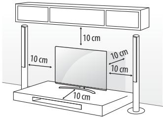 LG 70UH700V - Op een tafelblad plaatsen - 1