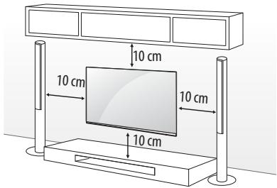LG 70UH700V - Montagem numa parede - 1