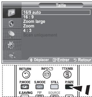 SAMSUNG LE-26R81B - Changement de la taille de l'image - 2