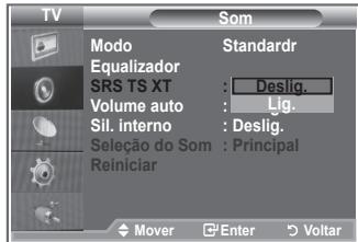 SAMSUNG LE-26R81B - Definir a TruSurround XT (SRS TS XT) - 3