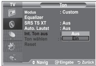 SAMSUNG LE-26R81B - Auswahlen der internen Stummschaltung - 2
