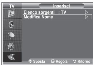 SAMSUNG LE-26R81B - Modifica dei nomi delle sorgenti di ingresso - 1