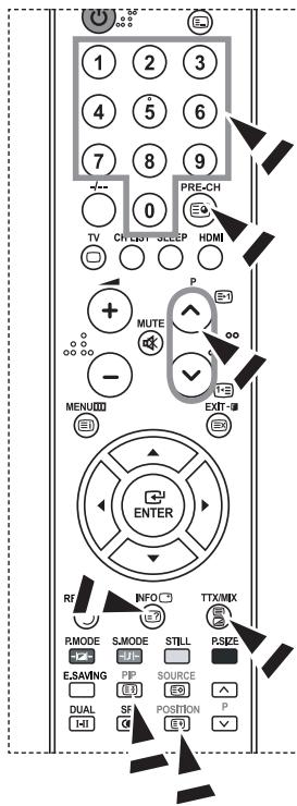 SAMSUNG LE-26R81B - Geben Sie die Nummer der gewünschten Teletextseite direkt über die Zifferntasten auf der Fernbedienung ein. - 1