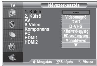 SAMSUNG LE-26R81B - A bemeneti csatlakozókhoz csatlakoztatott eszközok nevenek megadásával a bemeneti forrásválasztás megkonnyithetó. - 2