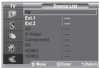 SAMSUNG LE-26R81B - Selecting the Source - 2