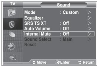 SAMSUNG LE-26R81B - Vyber vnutorného stlmenia - 1