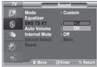 SAMSUNG LE-26R81B - Nastavitev TruSurround XT (SRS TS XT) - 3