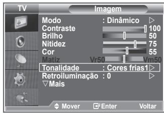 SAMSUNG LE-26R81B - Pode selectionar a tonalidade que mais lhe agrada. - 1
