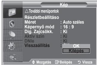 SAMSUNG LE-26R81B - Képbeallitások visszaállitása gyári alapbeallitásra - 2